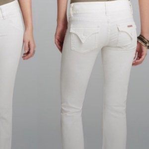 Hudson white jeans size 28 low rise